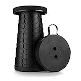 Boreeman Upgraded Folding Stool Lightweight Yet More Sturdy with Load Capacity 400lbs Portable Collapsible Stool Retractable Stool for Camping Fishing Hiking BBQ