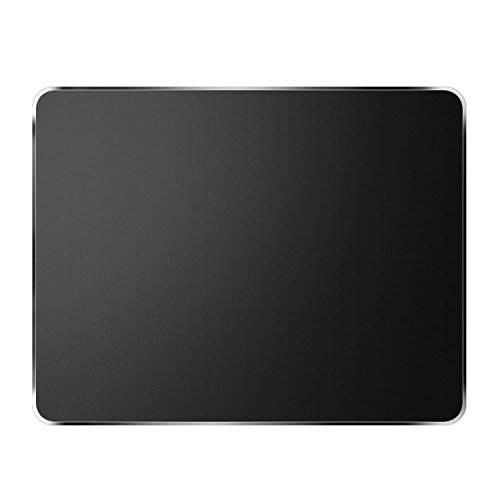 Aluminum Mouse Pad,HENGSHENG Strong Sensitivity For Gaming Mouse Pad,Non-Slip Rubber Base & Micro Sand Blasting Hard Aluminium Surface For Fast And Accurate Control, Black