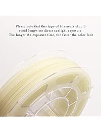 Filamento de la impresora 3D de ECHEN, resplandor en el filamento de PLA verde oscuro 1.75mm + - 0.03 mm, 200G 0.44lb, incluye filamento de mármol de muestra.