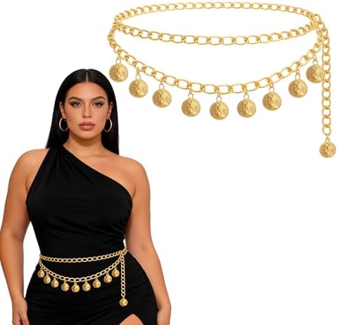 Amazon.com: Chain Belts for Women Fashion Plus Size Waist  display picture 3