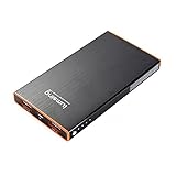 Lumsing Portable Charger Power Bank for Smartphones Tablets(6000mAh Li-Polymer Black)