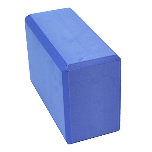 Sol Living EN-YP-FB001-BL Yoga Block - Compact Durable High Density EVA Foam Block for Balance and Stability Exercise Fitness Pilates and Yoga Accessory, Blue - Thumbnail 5