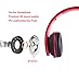 BestGot Headphones with Microphone Volume Control for Cellphones Smartphones iphone Laptop Computer Mp3/4 With Transport Waterproof Bag for kids/girls (Black/Red)