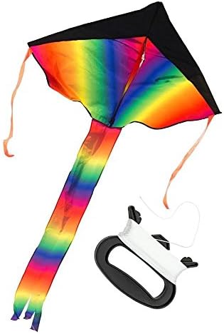 Huge Rainbow Kite For Kids and Adults - One Of The Best Selling Toys For Outdoor Games Activities - Good Plan For Memorable Summer Fun - Easy to Assemble, Launch - Highly Durable - 100% Satisfaction