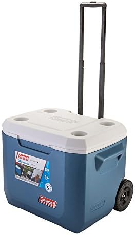 コールマン Coleman クーラーボックス エクストリーム ホイール クーラー 50qt 大容量 約47l アウトドア キャンプ キャスター付 ハード クーラー ブルー Wheeled Coolers 並行輸入品