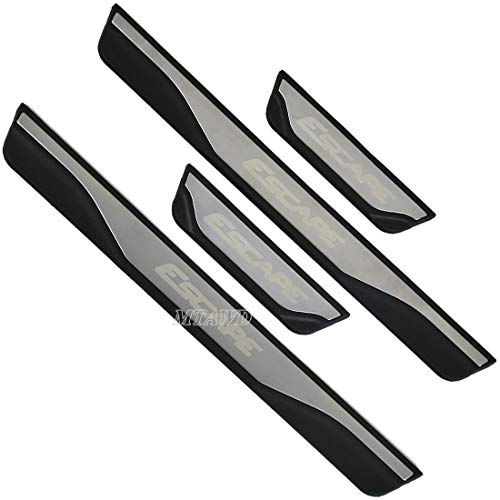 MTAWD Stainless Car Door Sill Scuff Plate Kick Pedal Protectors for