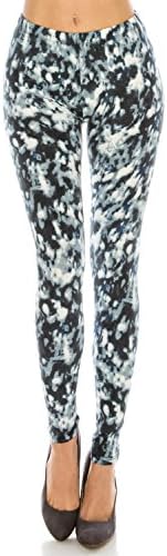 The Leggings Gallery Women's Printed Fashion Leggings Ultra Soft Solid & Patterned - Regular/Plus Sizes