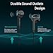 USB Type C Earbuds, Mijiaer Headphones with Microphone, Stereo Bass Earphones, Compatible with Google Pixel 3/2/XL, Huawei, HTC 10/U11/U12, Xiaomi, OnePlus Essential Phone