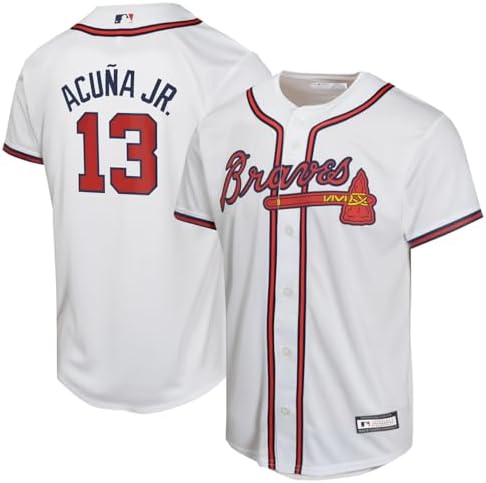 Amazon.com: Ronald Acuna Jr. Atlanta Braves #13 White Youth Cool Amazon.com: Ronald Acuna Jr. Atlanta Braves #13 White Youth Cool