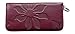 Genuine Leather Zip Clutch Wallet, Zip Coin Purse for Women with 8 Card Pockets
