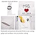 UJoowalk His and Her Aprons Black White Wedding Gifts for Couple Bridal Shower Newlywed Thanksgiving Day Gifts(2019 Heart)