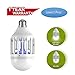 S SAVHOME Bug Zapper Light Bulb with LED Light Bulb,Fly Killer, Mosquito Killer, Built in Insect Light Trap, Fits in 110v Light Bulb Socket, Perfect for Indoor Home Garden Patio Backyard