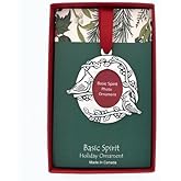 Basic Spirit Cardinal Photo Handcrafted Christmas Ornament, 5-inch Height