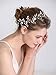 fxmimior Bridal Wedding Headpiece Hair Vine Crystals Rhinestone Headband Tiara Wedding Party Evening Hair Accessory (silver)