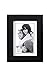 Malden 3.5x5 Picture Frame - Wide Real Wood Molding, Real Glass - Black