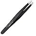 Aesthetica Pro-Series Angled Tweezers - Professional Stainless Steel Precision Slant Tip Tweezer - Perfect for Eyebrows, Chin and Unwanted Hair