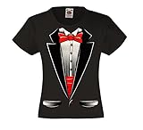 Fresh Tees Brand- Kids Tuxedo With Bow Tie T-shirt Funny Shirts
