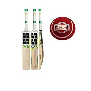 SS T20 Storm Cricket Bat with Penn Extra Duty Tennis Ball (Bat Cover Included) : 2018 Edition