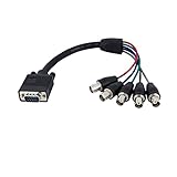 StarTech.com 1 ft. (0.3 m) VGA to BNC Cable - HD15 VGA to 5 BNC - Male/Female - BNC Cable - (VGABNCMF1)