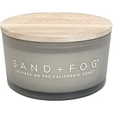 Sand + Fog Scented Candle - Honey Tobacco - Additional Scents and Sizes – 100% Cotton Lead-Free Wick - Luxury Air Freshening Jar Candles - Perfect Home Décor for Your Cocktail Table – 23 oz