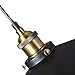 B2ocled Black Pendant Light, Edison Light Bulb American Village Lamps Hanging,Diameter 8.66in Pendant Lighting