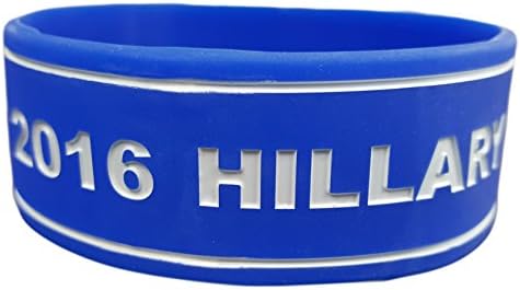 DEMOCRAT FASHION (TM) HILLARY CLINTON FOR PRESIDENT 2016 - Democratic Bracelet Wristband for Democrat Men and Women