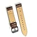 Gear S2 Classic Watch Band, Wollpo Premium Leather Bands with Bukle Spring Bar Replacement Watch Band for Samsung Gear S2 Classic Smartwatch (Leather, Brown)