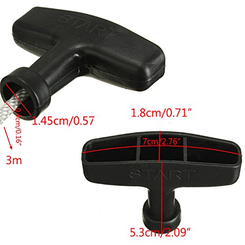 Xumeili New 1.2m Universal Generator Starter Handle Without Cover Pull Cord Line Rope