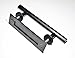 DIYHD Stainless Steel Smooth Black Barn Door Handle and Pull Wood Door Two-Side Handles