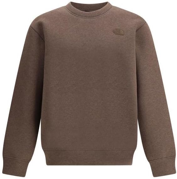 NF0A8AMA2QI M Crew Neck Relaxed Sweatshirt T-Shirt Uomo Smokey Brown Heather Taglia L
