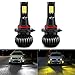 CIIHON 9005 9006 LED Fog Light Bulbs 35W 1900LM Dual Color 6000K White 3000K Yellow 9005 9006 led fog lamp DRL HB3 HB4 Switchback Fog Light Replacement Bulbs Pack of 2