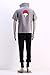 OURCOSPLAY Naruto Uchiha Sasuke Men's Cosplay Costume 5Pcs (Men L)