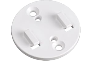 Rollerhouses Adapter Plate (2-Pack), White - Mounting Plates for Electric Blind Motor,Compatible with Rollease Skyline & R-Series Brackets