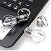 32GB USB 2.0 LED Light Lamp Bulb Model Flash Drive Memory Stick Pendrive Thumb Drive with Keychain Design