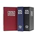 VIVOHOME Dictionary Diversion Secret Hidden Fake Book Safe with Key Lock Red