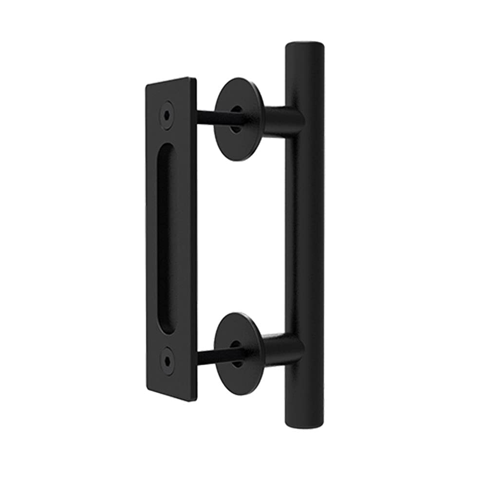 CCJH 24cm Sliding Door Handle Barn Modern Black