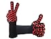 Barbecue Grilling Cooking Gloves w/ Fingers Doopo- 932°F Extreme Heat Resistant, Fire & Cut Resistant Level 4 Protection Oven Mitts - 14
