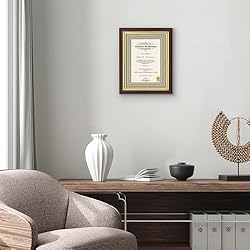Americanflat Ornate 8.5x11 Diploma Frame in
