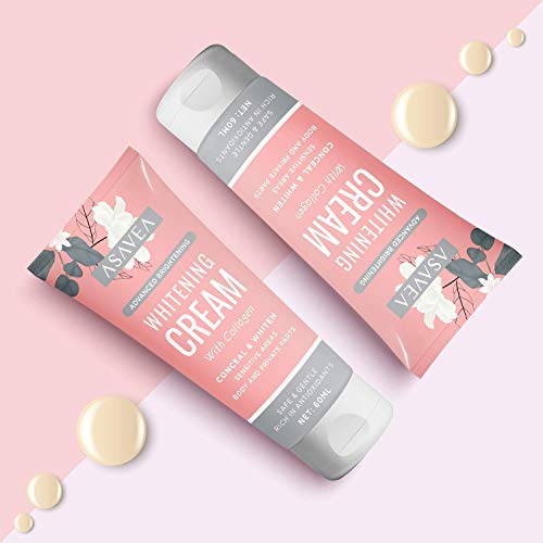 Lightening Cream, Underarm Whitening Cream Effective for Armpit, Knees, Elbows, Sensitive & Private Areas, Whitens, Nourishes, Repairs & Restores Skin