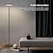 Floor lamp, Lamps For Living Room, LED Dimmable Modern Tall Standing Pole Light, TECKIN Touch Control Reading Light for Bedrooms Offices,3000K Warm White, 20W, Black