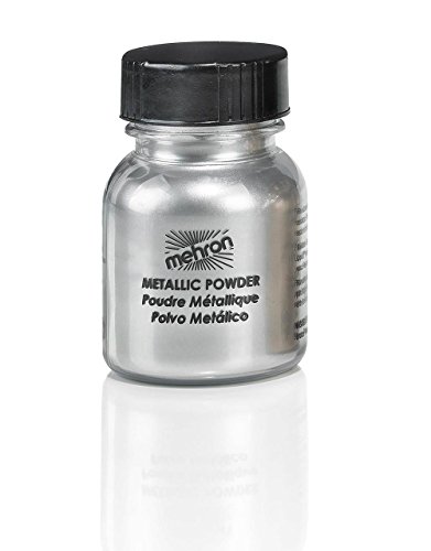 Mehron metallic powder silver .5 oz.