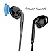 PWOW 2 Pack Earbuds In Ear Headphones Wired Earphones with Mic for iPhone Black