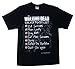 The Walking Dead Walker To Do List Adult Black T-shirt 3XL