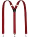 Warm Sunshine Men's Y-back Elastic Adjustable Solid Clip Suspenders