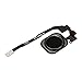 FirefixTM Touch ID Sensor Home Button Main Key Flex Cable With Rubber Gasket & Screwdrivers Replacement for Iphone 5S and SE(Black)