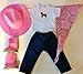 The Wishlist Store Western Cowgirl Cowboy Outfit ~ 18 Inch Doll Clothes Fits 18