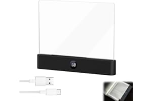 1PCS LED Reading Light Eye Caring Book Light with 3 Color Modes Portable Rechargeable Night Light Flat Panel Vision Reading