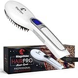 Professional Hair Straightener Brush Best for Beauty 40W Digital Electric Straightening Comb Styles Silky Look
