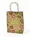 Christmas Medium Gift Bags Kraft with Glitter, 10 Pack