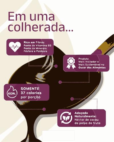 Chocolate Zero Gordura Nutricandies 100% Natural com Mel de Cacau e Maçã – Sobremesa Saudável Premium - Sem Gluten - Apenas 37 Calorias por Porção